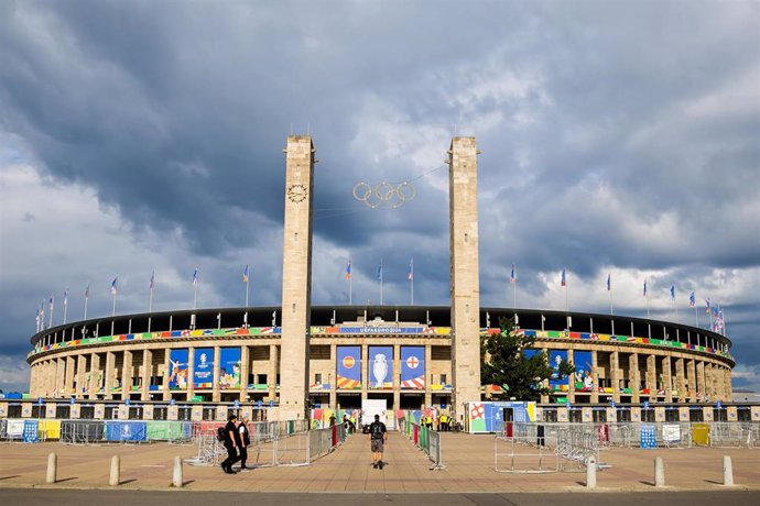 Archivo - Estadio Olímpico de Berlín antes de la final de la Eurocopa