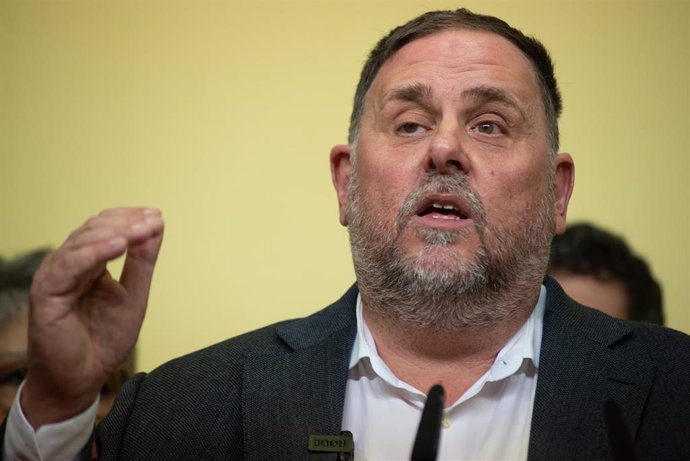 Archivo - El expresidente de ERC y candidato a la reelección, Oriol Junqueras