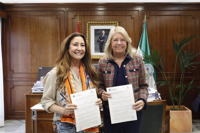 La alcaldesa de Marbella y la presidenta de Global Gift.