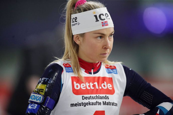 Archivo - Ingrid Landmark Tandrevold of Norway during the 2023 World Team Challenge, Biathlon event on December 28, 2023 at Veltins-Arena in Gelsenkirchen, Germany - Photo Jan Fromme / firo Sportphoto / DPPI