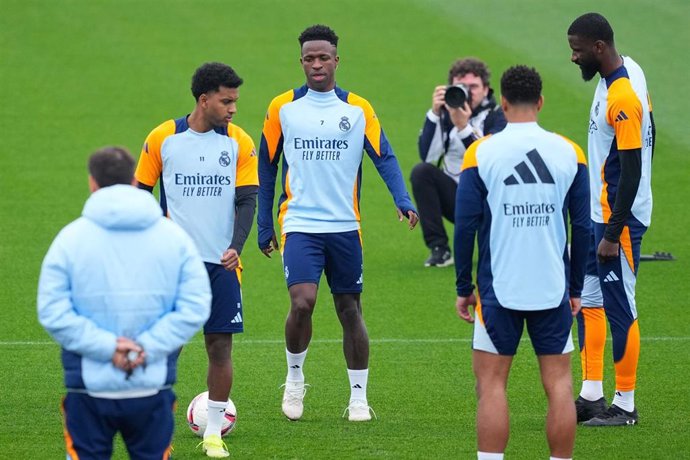 Rodrygo Goes, Vinicius Junior y Antonio Rudiger 