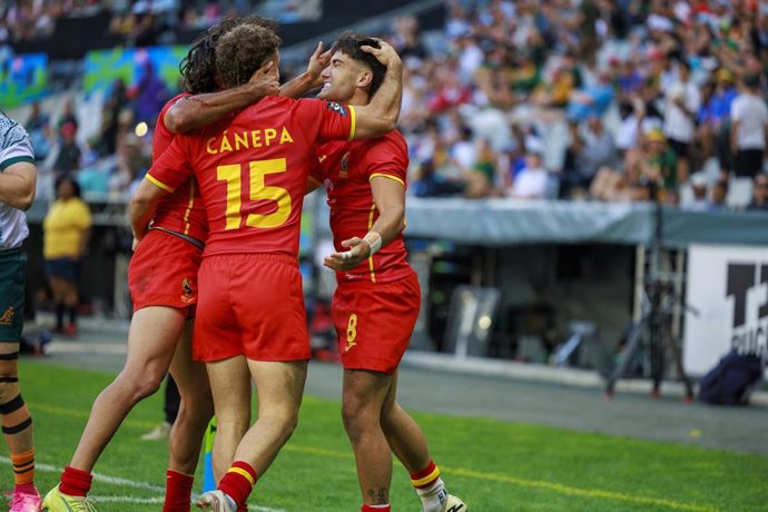 Selección Española rugby seven HSBC SVNS Series de Ciudad del Cabo