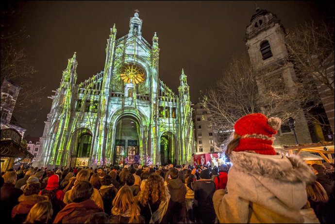 Archivo - Bruselas Se Ilumina Para La Navidad: Plaisirs D'hiver 2024