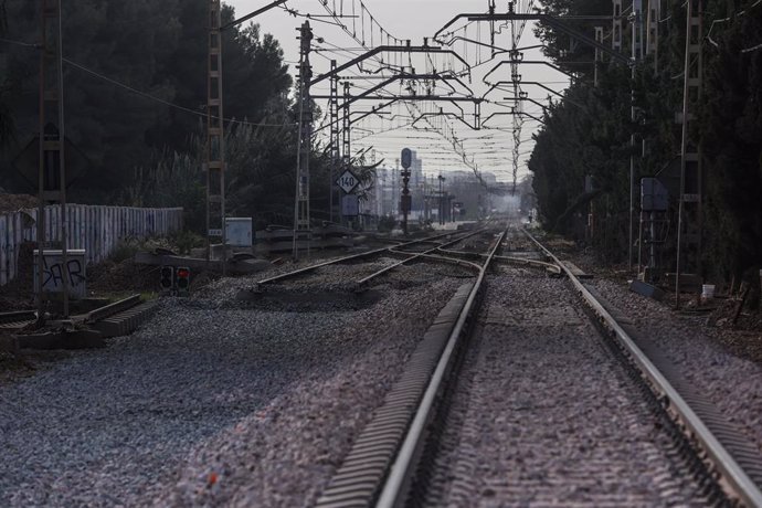 Trabajos en el restablecimiento de las vías en el Barranco del Poyo, a 2 de diciembre de 2024, en Valencia