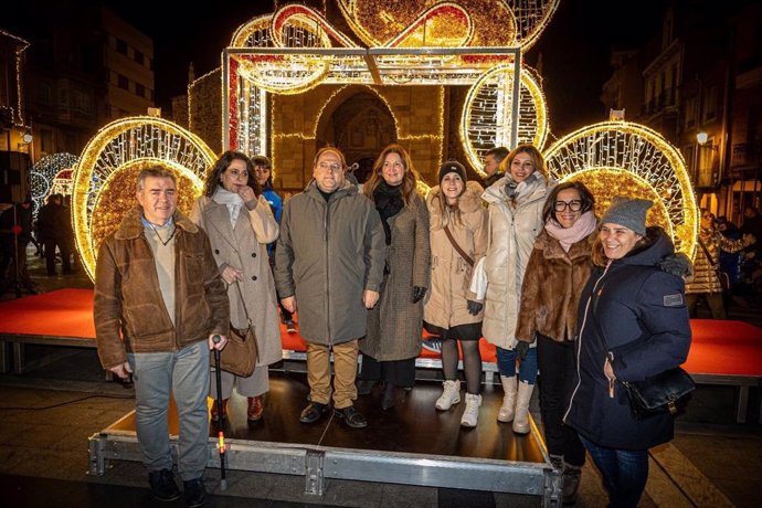 Encendido de luces en La Bañeza (León)