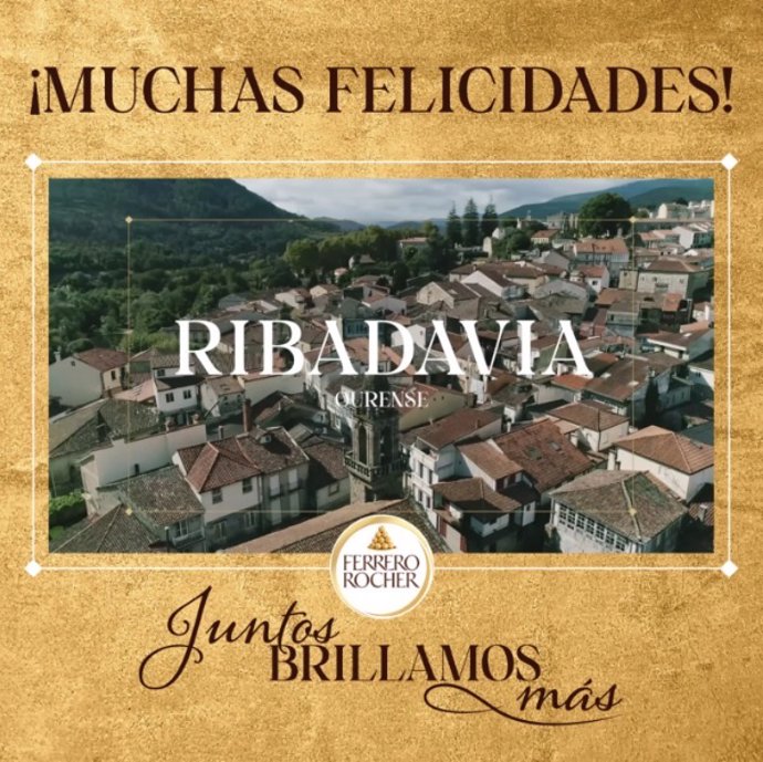 Ribadavia (Ourense) vence el certamen navideño 'Juntos Brillamos Más', de Ferrero Rocher.