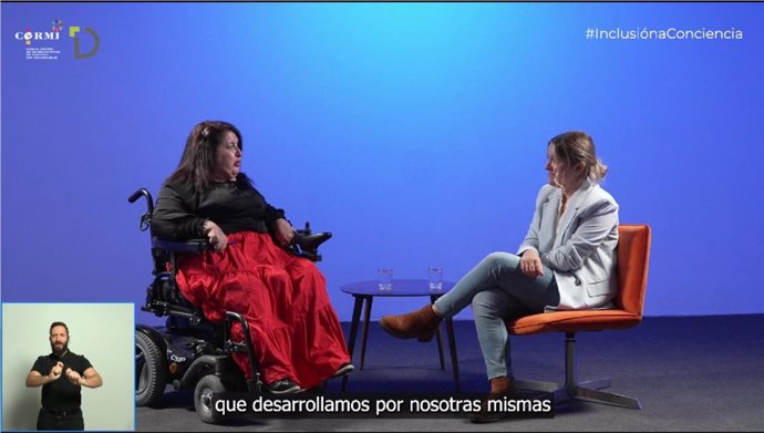 La activista y patrona de la Fundación CERMI Mujeres, Noelia López Aso, y la responsable del Área de Igualdad de la Confederación Estatal de Personas Sordas (CNSE), Alba Prado Mendoza, son las protagonistas del séptimo diálogo de 'Inclusión, a conciencia'