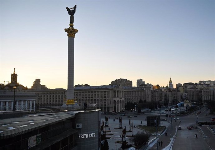 Archivo - Plaza de la Independencia de Kiev (Ucrania).