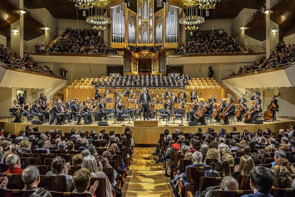 Archivo - La Orquesta Sinfónica y Coro RTVE inaugurará la temporada 2018/2019 este jueves 4 de octubre con la única ópera compuesta por Ludwig van Beethoven, 'Fidelio', un concierto que tendrá lugar en el Auditorio Nacional de Música de Madrid, bajo la 