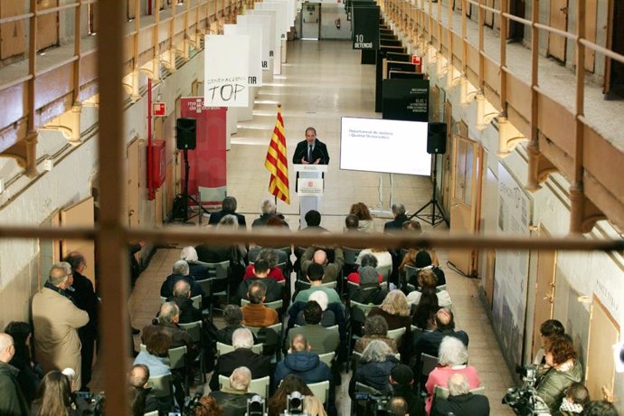 El conseller Ramon Espadaler en la presentación del anteproyecto de memoria democrática.