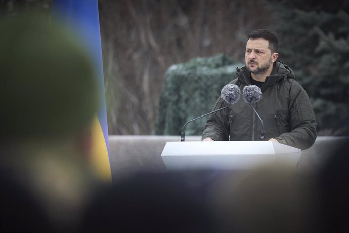 El presidente de Ucrania, Volodimir Zelenski.