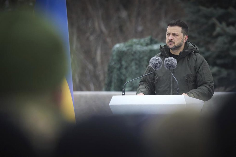 El presidente de Ucrania, Volodimir Zelenski.