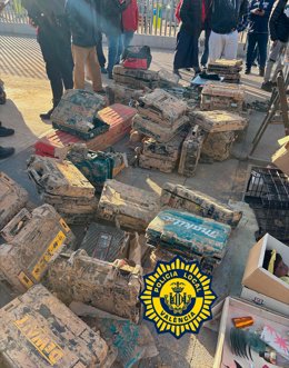 La Policia Local de Valncia decomissa, al Rastre, ferramentes robades en empreses afectades per la dana