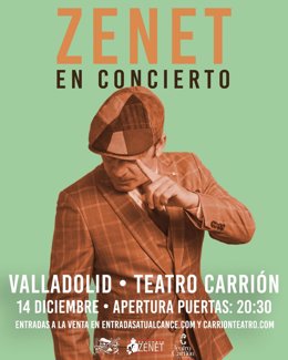 Zenet en concierto el 14 de diciembre en el Carrión de Valladolid, previo al parón anunciado durante todo 2025 .