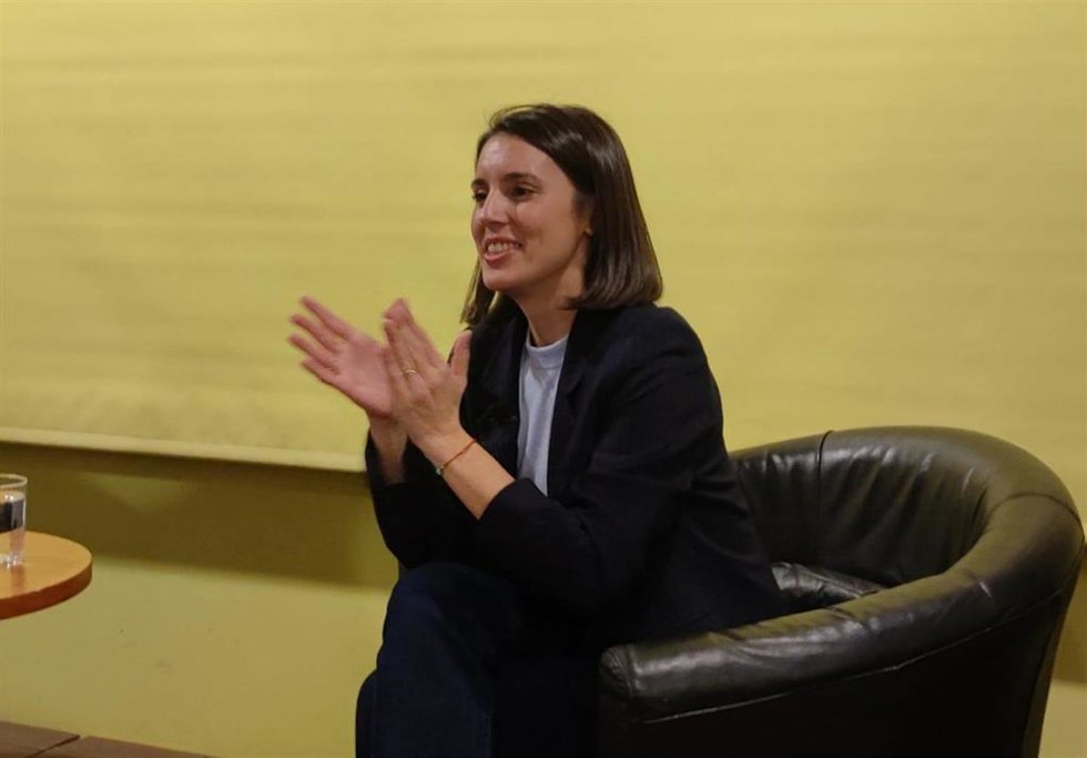La eurodiputada y exministra de Igualdad Irene Montero en un acto de presentación de su libro Algo habremos hecho en Barcelona