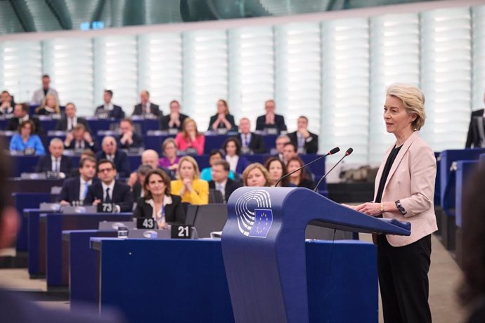 La presidenta de la Comisión Europea, Ursula Von Der Leyen