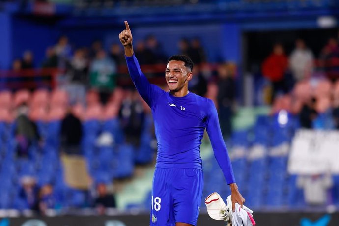 Álvaro Rodríguez con el Getafe