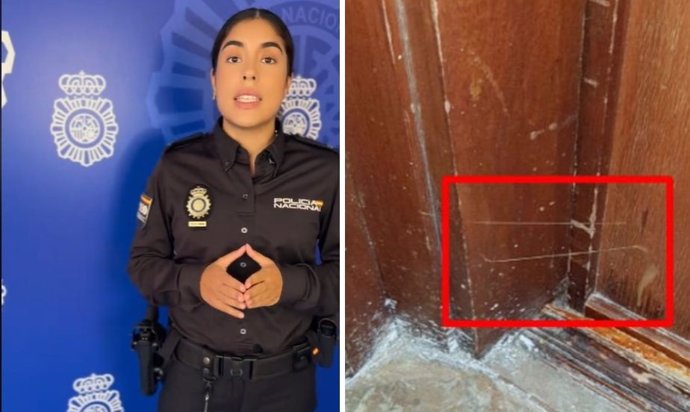 La Policía Nacional alerta: el truco de los ladrones con hilos de silicona para saber si una casa está vacía