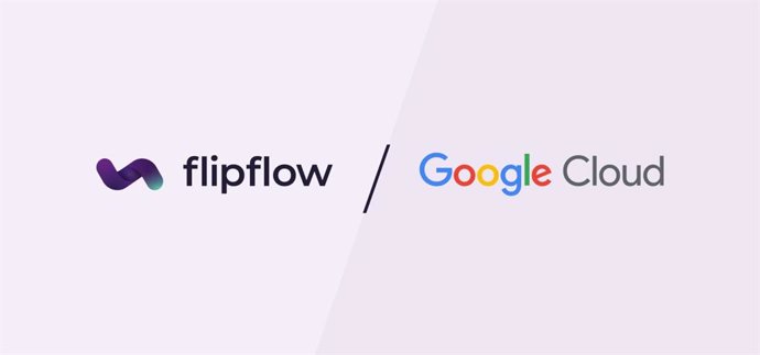 Logotipos de la española flipflow y Google Cloud