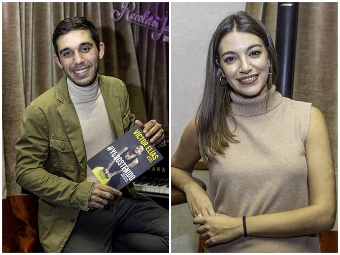 Víctor Elías y Ana Guerra, en la presentación del libro del músico, 'Yo sostenido'