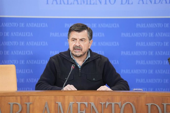 El portavoz del PP-A en el Parlamento andaluz, Toni Martín, ete miércoles