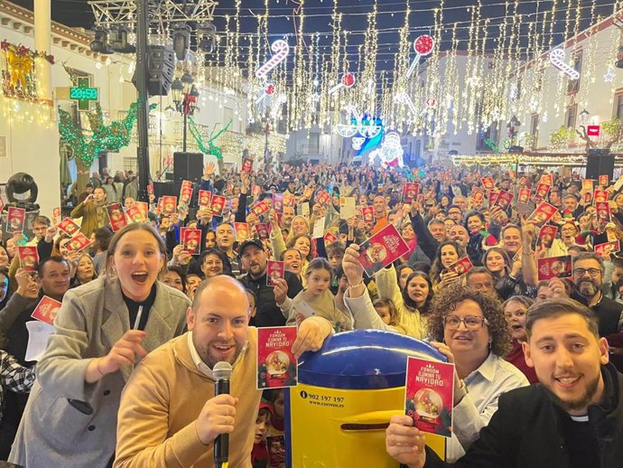 Tarjetas navideñas prefranqueadas desde Fondón (Almería).