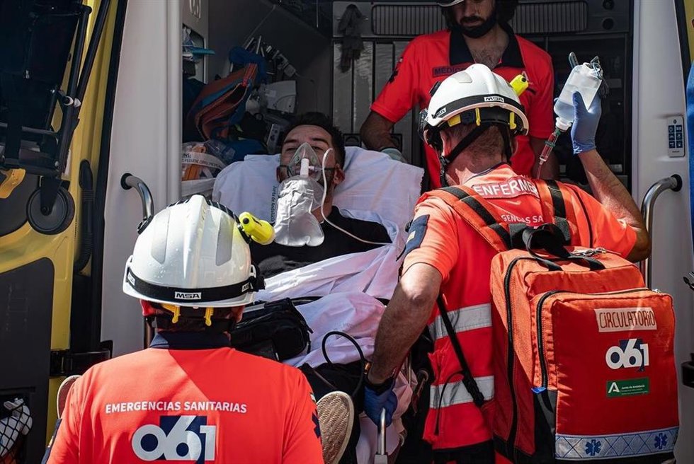 Foto de asistencia sanitaria del 061.