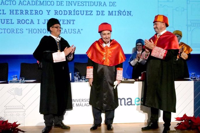 Roca i Junyent y Herrero de Miñón, nuevos doctores honoris causa de la Universidad de Málaga