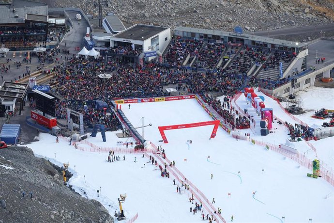 Archivo - Vista general de la Copa del Mundo de Esquí Alpino. 