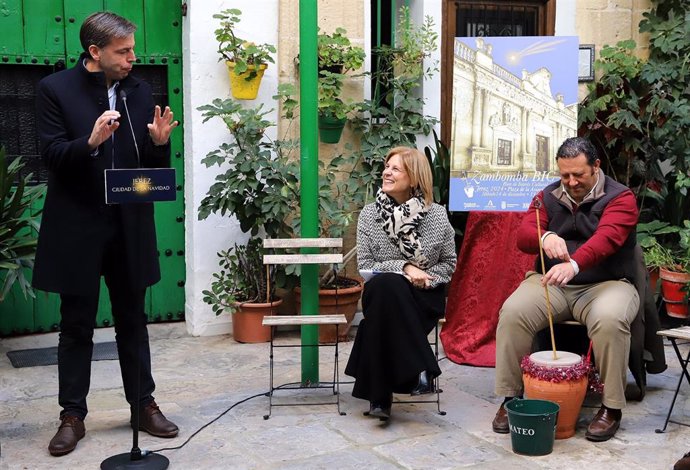 La alcaldesa de Jerez de la Frontera (Cádiz), María José García-Pelayo, en la presentación de la Zambomba BIC.