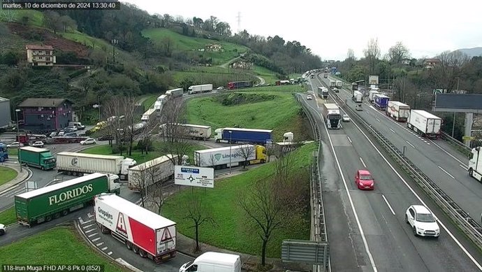 Trafico en la AP-8.