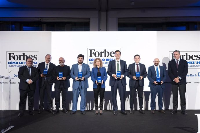 Algunos de los premiados por la revista 'Forbes' como empresarios más destacados de 2024.