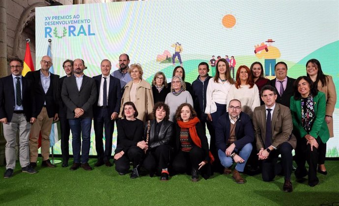 La conselleira de Medio Rural, María José Gómez, en la entrega de los XV Premios ao Desenvolvemento Rural