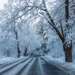 Imagen difundida por la Junta de una de las últimas jornadas de nieve en Castilla y León