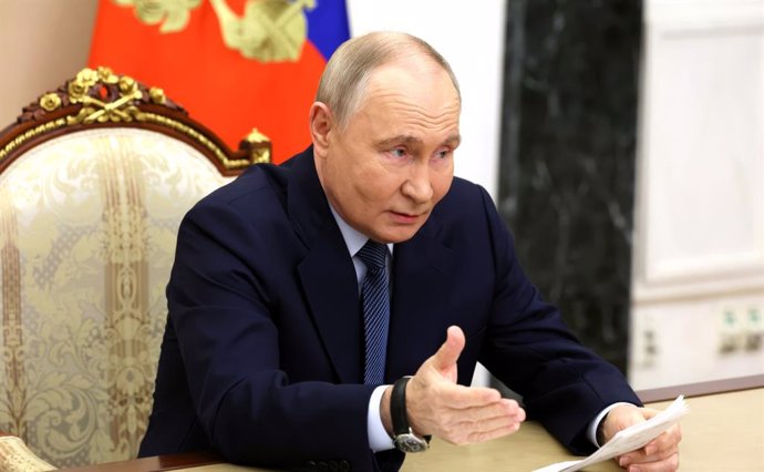 November 22, 2024, Moscow, Moscow Oblast, Russia: Russian President Vladimir Putin, chairs a meeting with military leaders and missile system developers at the Kremlin, November 22, 2024 in Moscow, Russia. During the meeting Putin congratulated the develo