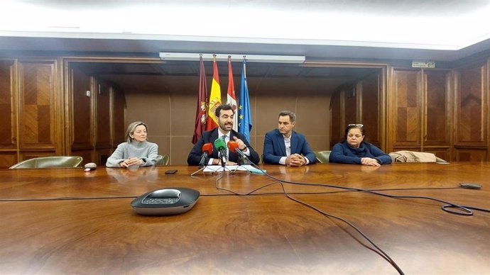 Rueda de prensa del PP en el Ayuntamiento de Valladolid.