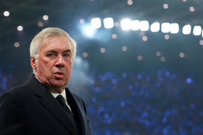 10 December 2024, Italy, Bergamo: Real Madrid head coach Carlo Ancelotti pictured during the UEFA Champions League soccer match between Atalanta BC and Real Madrid at Gewiss Stadium. Photo: -/LaPresse via ZUMA Press/dpa