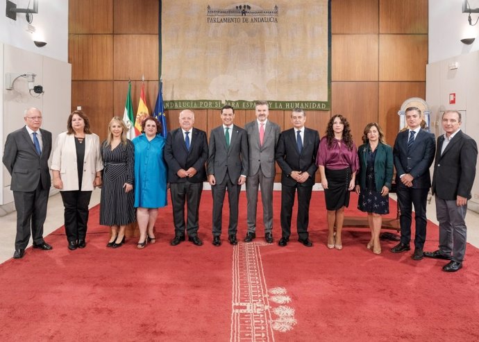 Toma de posesión de los consejeros del Consejo Audiovisual de Andalucía en octubre de 2022. (Foto de archivo).