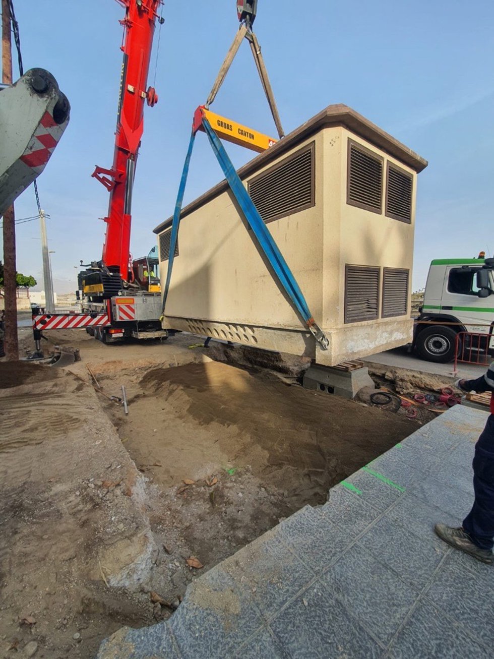 Centro de transformación instalado por Endesa en Almería.