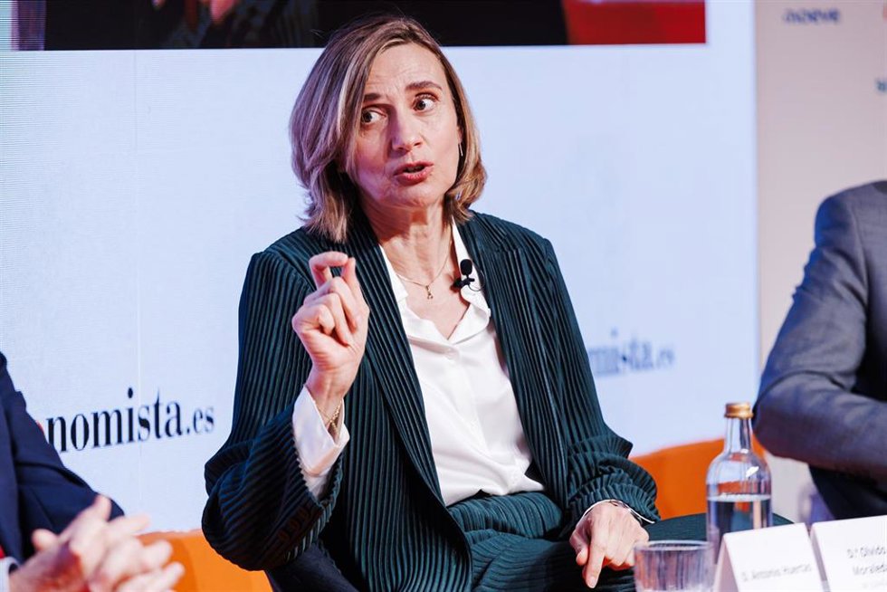 La presidenta de BP en España, Olvido Moraleda, interviene durante la XI edición del Foro Megatendencias de elEconomista.es, en el hotel Four Seasons, a 11 de diciembre de 2024, en Madrid (España).