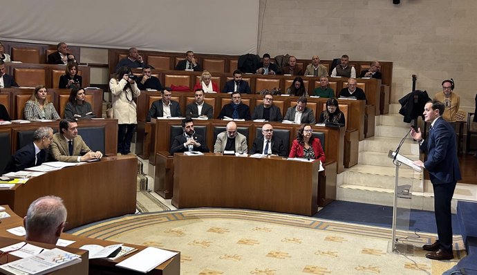 El presidente de la Diputación de Valladolid, Conrado Íscar, en la presentación de la jornada de la FEMP y Ecoembes sobre Economía Circular.