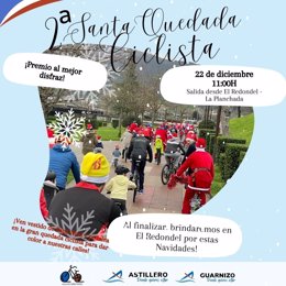 Astillero celebrará el día 22 una marcha ciclista con los participantes vestidos de Papá Noel