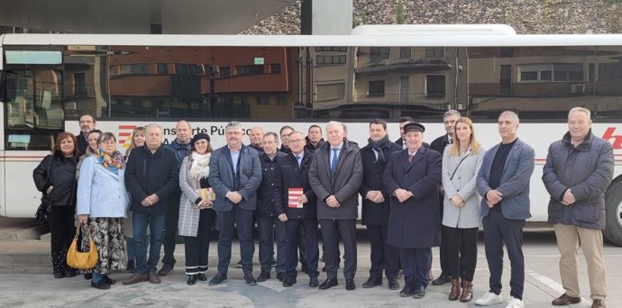 Presentación de las nuevas líneas del Bajo Aragón del Mapa Concesional de Transporte el pasado 2 de diciembre.