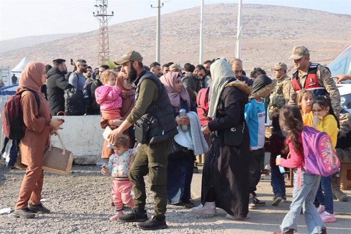 Imagen de archivo de refugiados sirios en Turquía a la espera de volver a su país.