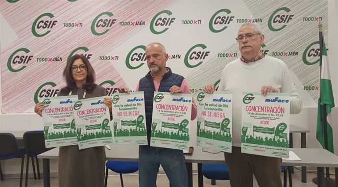 Rueda de prensa de CSIF-Jaén sobre la situación de Muface.