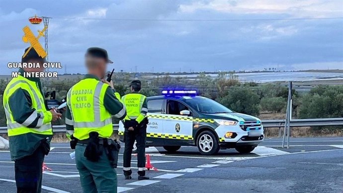 Imagen de un control de la Guardia Civil