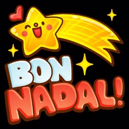 Un de los stickers navideños