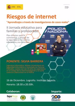 La II Jornada educativa "Riesgos de Internet" abre con una sesión basada en casos reales investigados por Policía Nacional