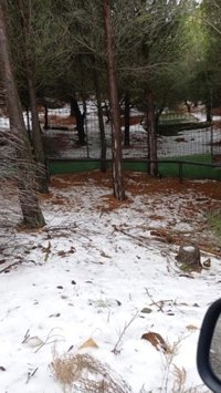 La nieve llega a Peña Escrita, en la costa de Granada, casi dos años después