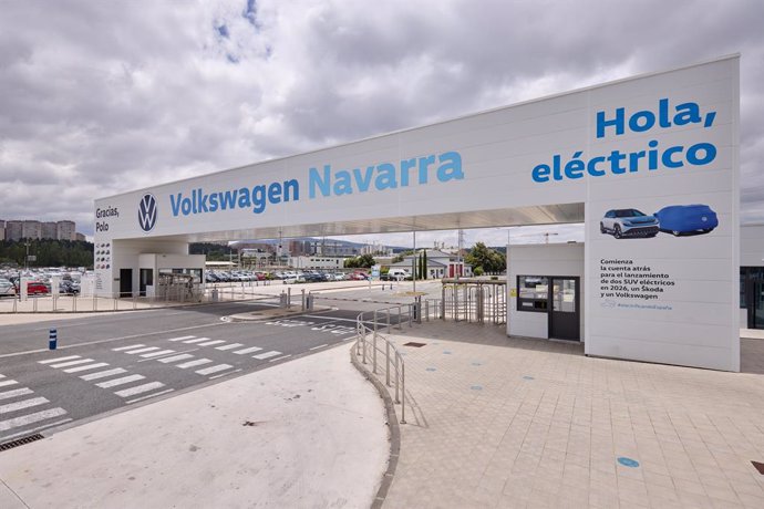 Arco de entrada a Volkswagen Navarra .